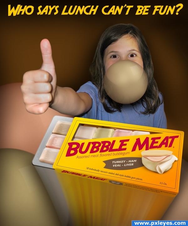 Creation of BubbleMeat Gum: Final Result